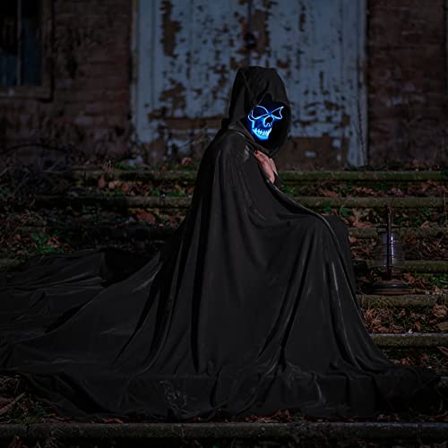 Scary Light-Up Couples Halloween Costumes with Capes