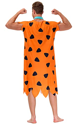 Men's Matching Caveman Costume for Halloween Fun