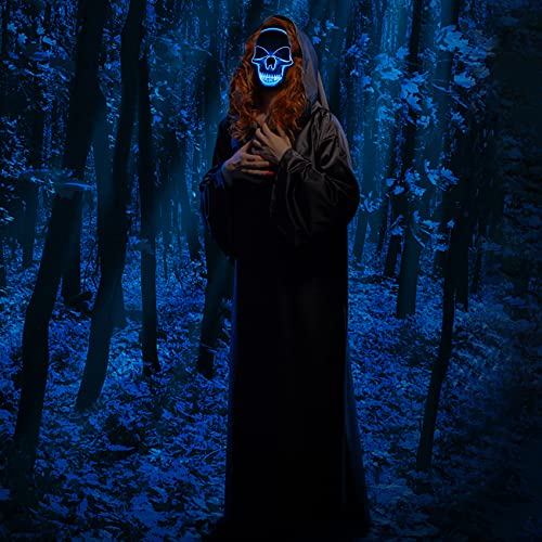 Scary Light-Up Couples Halloween Costumes with Capes