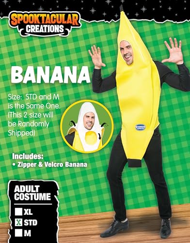 X-Large Adult Banana Costume for Halloween Fun