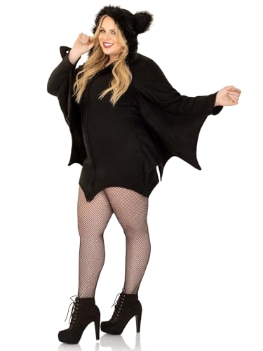 Cozy Bat Hooded Fleece Dress for Halloween