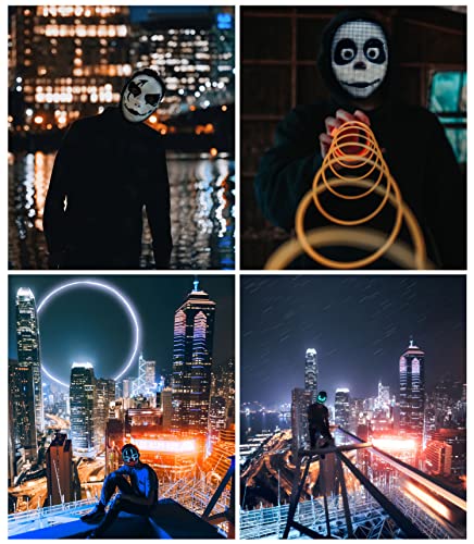 App-Controlled LED Face Transforming Halloween Mask