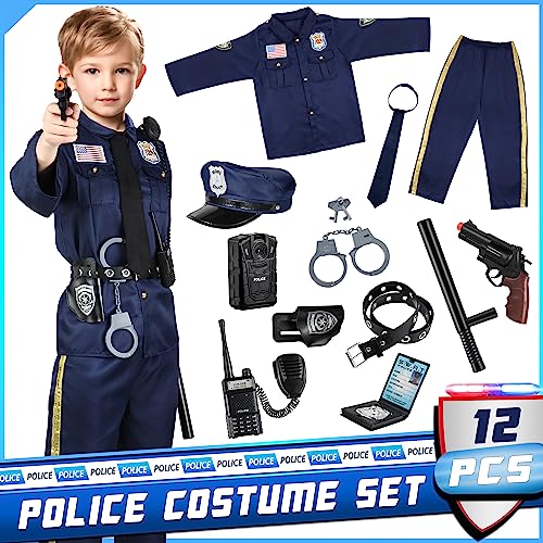 Deluxe Kids Police Officer Costume for Halloween