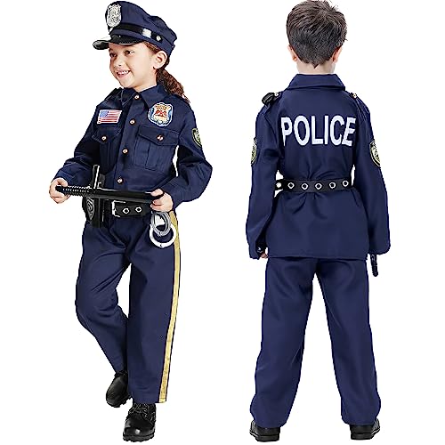 Deluxe Kids Police Officer Costume for Halloween