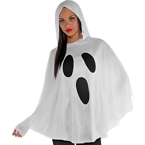 Amscan Ghost Poncho Costume for Halloween Fun