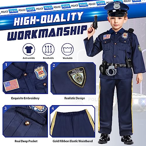 Deluxe Kids Police Officer Costume for Halloween