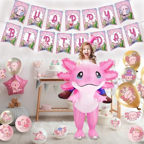 Stegosaurus Inflatable Axolotl Costume for Kids