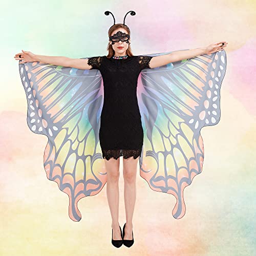 Tibeha Halloween Butterfly Costume with Wings & Mask