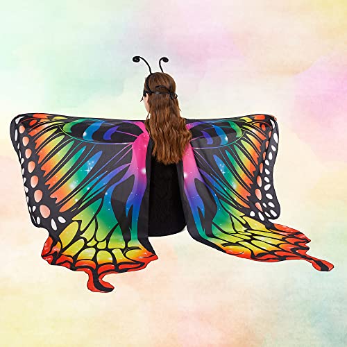 Tibeha Halloween Butterfly Costume with Wings & Mask