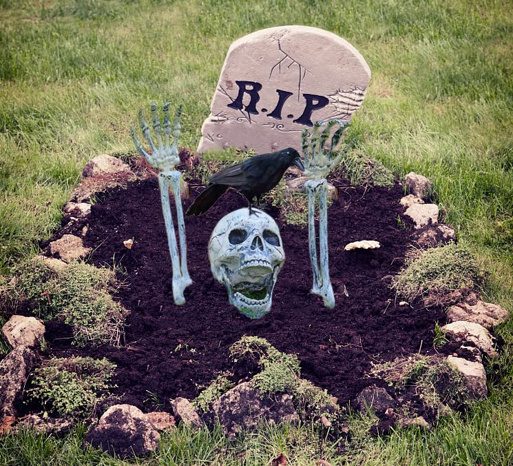 Realistic Skeleton Stakes for Halloween Yard Decorations