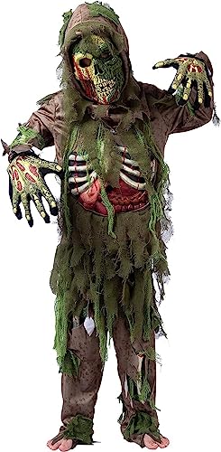 Deluxe Zombie Skeleton Costume for Kids Halloween