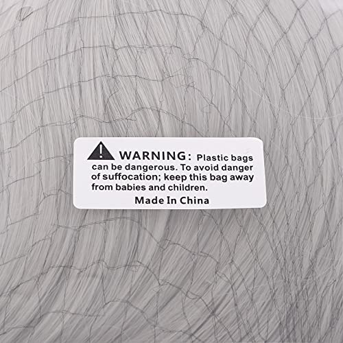 Silver Gray 28" Long Curly Costume Wig