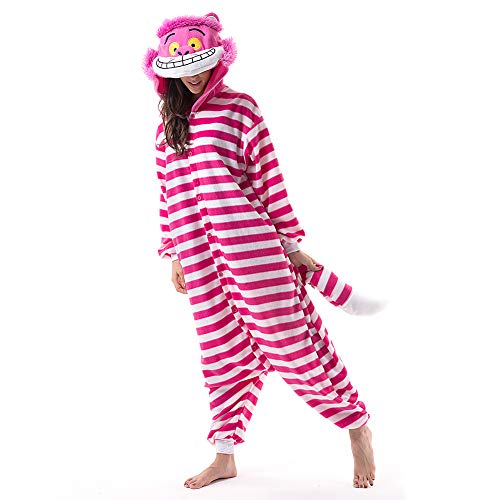 Cheshire Cat Plush Adult Onesie Pajamas Costume