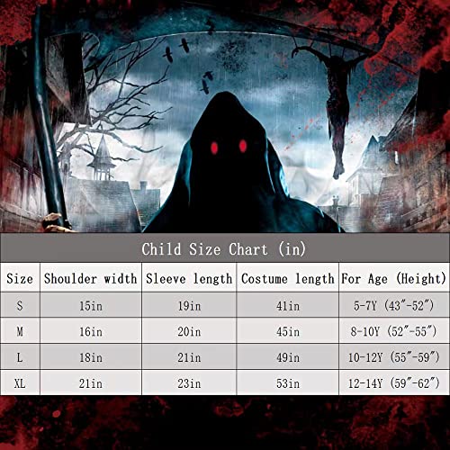 Grim Reaper Kids Halloween Costume Set
