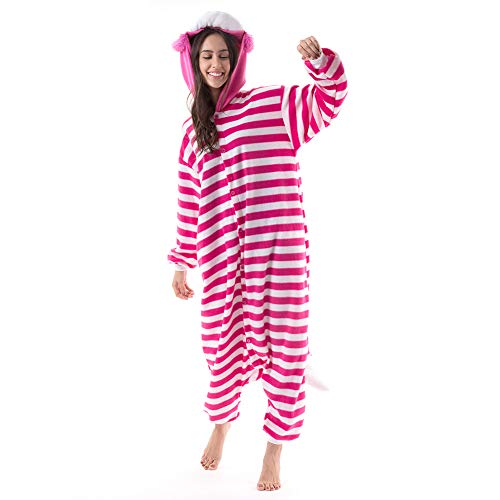 Cheshire Cat Plush Adult Onesie Pajamas Costume