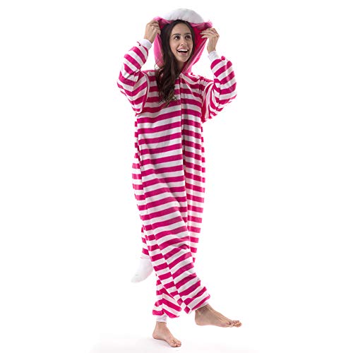 Cheshire Cat Plush Adult Onesie Pajamas Costume