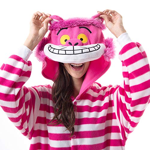 Cheshire Cat Plush Adult Onesie Pajamas Costume