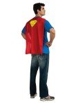 Superman T-Shirt with Cape Costume for Men