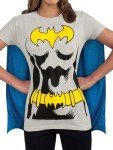 Batgirl Costume T-Shirt with Cape and Mask