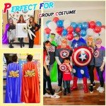 Blue Superhero Cape and Mask for Halloween