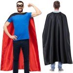 Double-Sided Superhero Cape & Mask Set