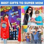 Red Superhero Cape and Mask for Halloween Fun