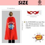 Red Superhero Cape and Mask for Halloween Fun