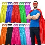 Superhero Capes & Masks - 10 Pack Costumes