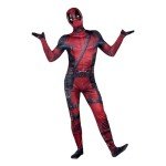 Deadpool Deluxe Zentai Halloween Costume for Adults