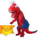 Adult Inflatable Spider-Rex Dinosaur Costume with Gloves