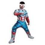 Captain America Falcon Costume for Kids, Size M