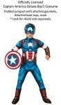 Boys Captain America Avengers Halloween Costume Deluxe