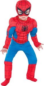Spiderman Muscle Halloween Costume for Toddler Boys