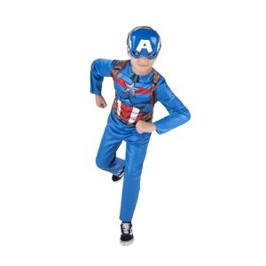 Captain America Halloween Costume for Kids, Medium