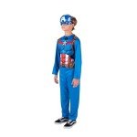 Captain America Halloween Costume for Kids, Medium