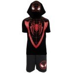 Avengers Boys Superhero Costume Hoodie & Shorts Set