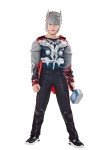 Deluxe Super Hero Muscle Suit with Helmet & Cloak