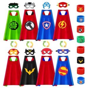 Kids' Superhero Capes and Masks for Halloween