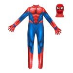 Marvel Spider-Man Youth Deluxe Zentai Costume Outfit