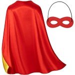 Reversible Red Superhero Cape and Mask Set