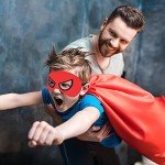 Kids' Superhero Capes and Masks for Halloween