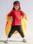 Reversible Red Superhero Cape and Mask Set