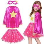 Kid's Superhero Cape and Mask Tutu Costume