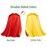 Reversible Red Superhero Cape and Mask Set