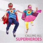 Kid's Superhero Cape and Mask Tutu Costume