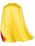 Reversible Red Superhero Cape and Mask Set