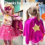 Kid's Superhero Cape and Mask Tutu Costume