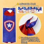 Superhero Capes & Wristbands Kids Costume Set