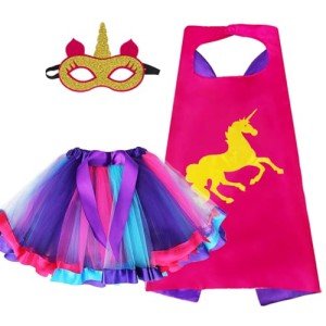 Rainbow TuTu Superhero Costume for Little Girls