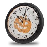 Happy Halloween Pumpkin LED Wall Clock - 12.5